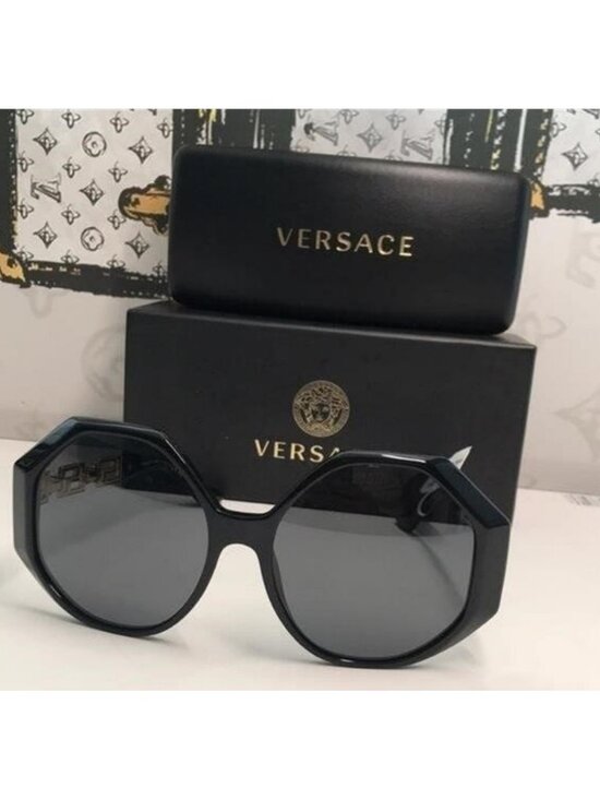 New Versace™ VE4395 Women’s Oversized Square Sunglasses – Black / D main image 4